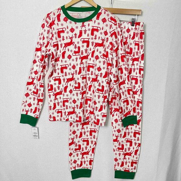 Carter's Other - Carter's NWT Christmas Reindeer Long Sleeve Cotton Pajama Set Unisex Adult Sz L